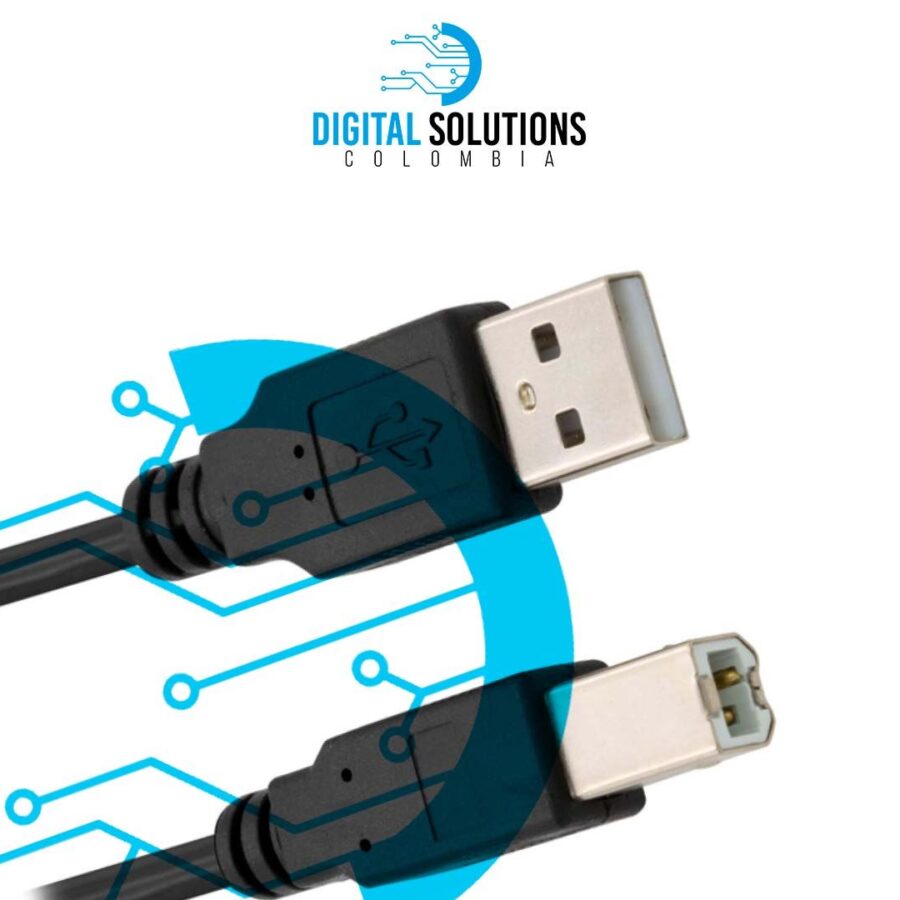 CABLE DE IMPRESORA NEGRO DE 1.5 MTS