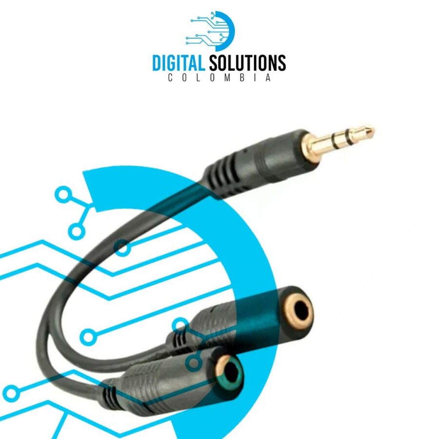 CABLE DE AUDIO HEMBRA - MACHO 2X1