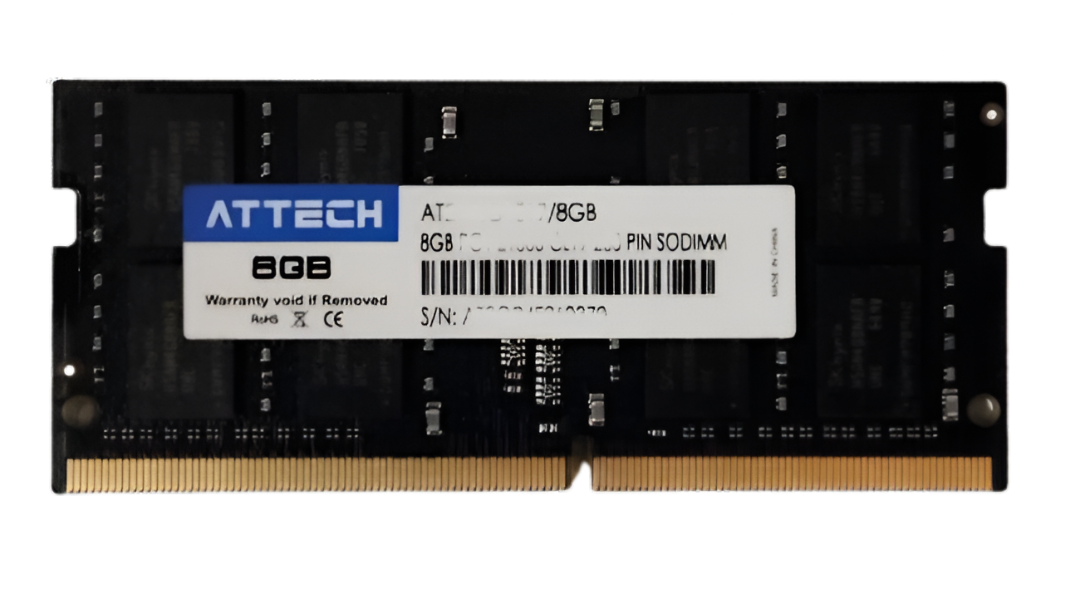 MEMORIA RAM PARA PORTATIL ATTECH DDR4 8GB 3200HZ 2RX8