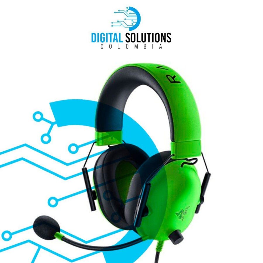 DIADEMA RAZER BLACKSHARK V2X GREEN WIRED GAMING