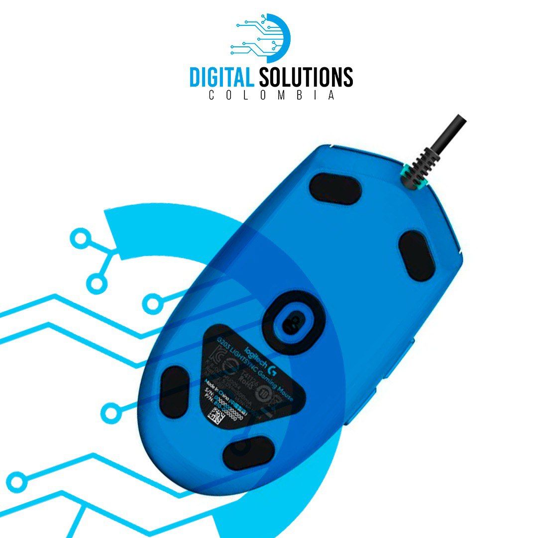 MOUSE LOGITECH G 203 GAMING AZUL - Imagen 2