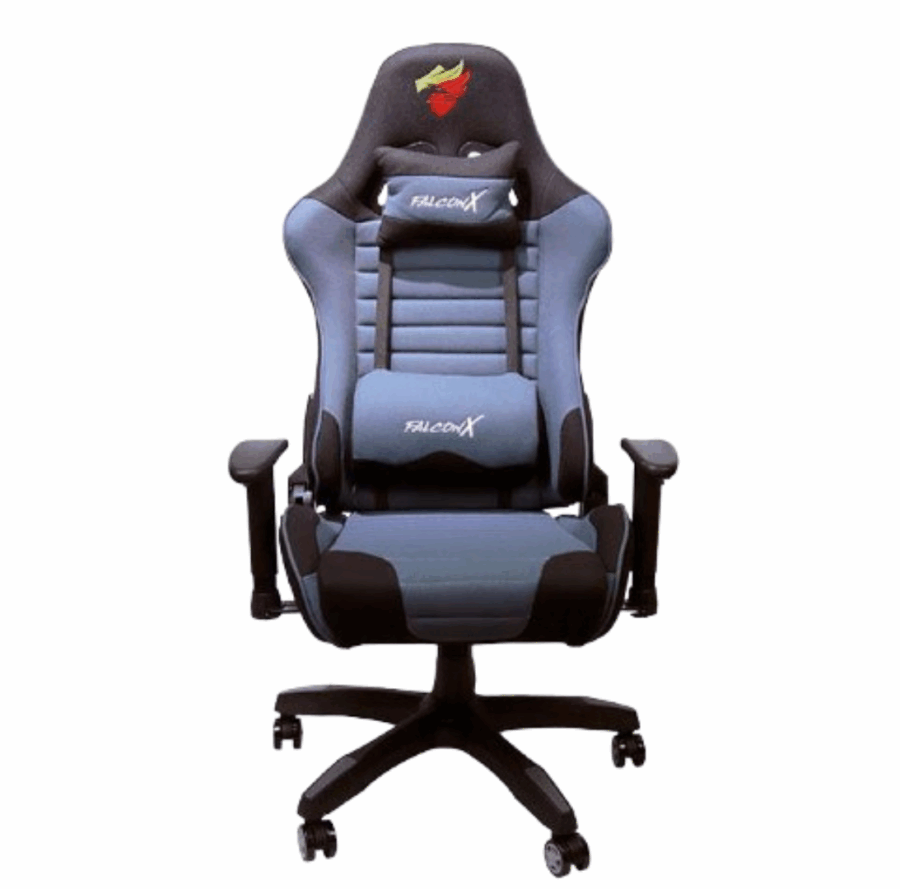 SILLA GAMER FALCONX SD-301 TITAN GRAY SILVER BLACK