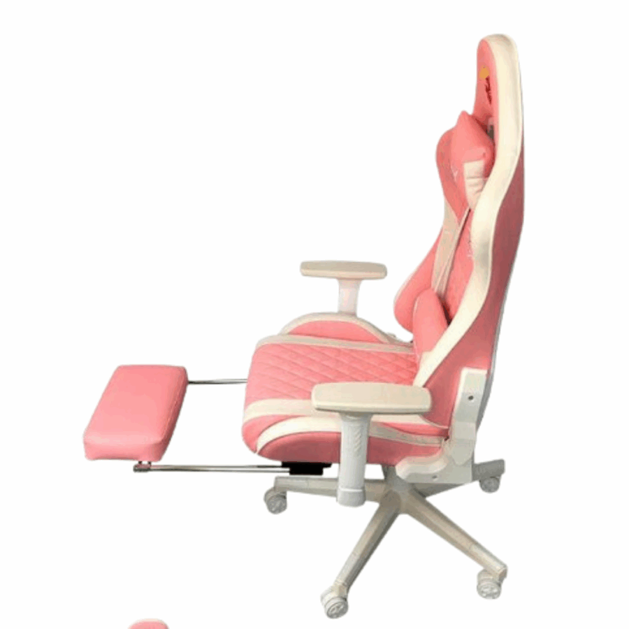 SILLA GAMER FALCONX REPOSAPIES SD-275FT SHADOW LUX PINK WHITE