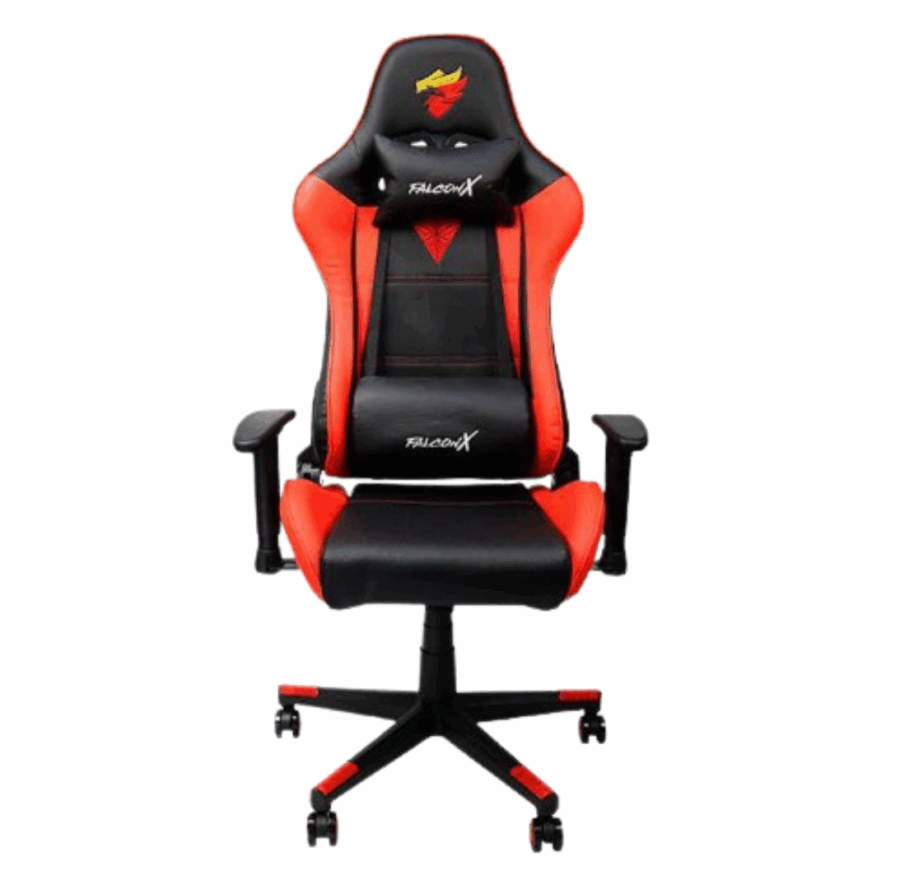 SILLA GAMER FALCONX SD-011 FIREBLAZE BLACK RED