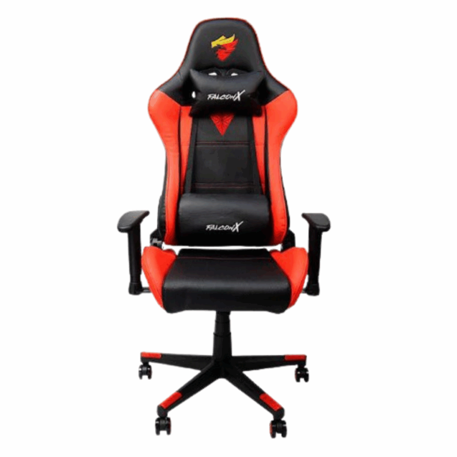 SILLA GAMER FALCONX SD-011 FIREBLAZE BLACK RED