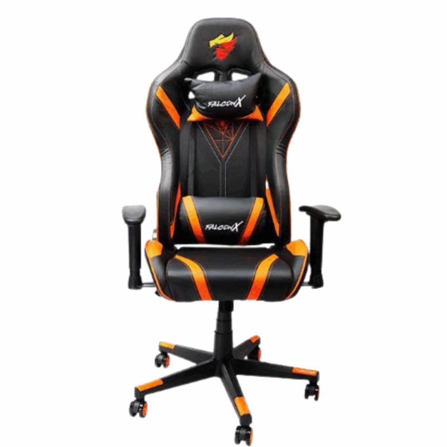 SILLA GAMER FALCONX SD-009 NIGHTFURY BLACK ORANGE