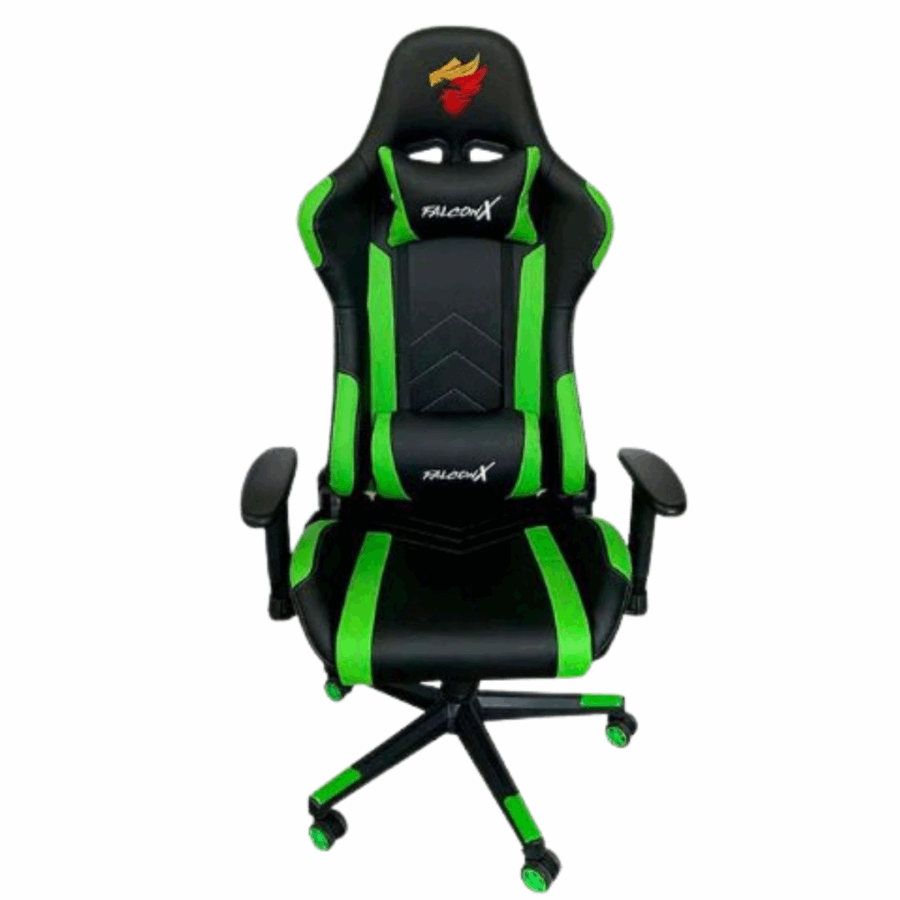 SILLA GAMER FALCONX SD-010 VENOM STRIKE BLACK GREEN