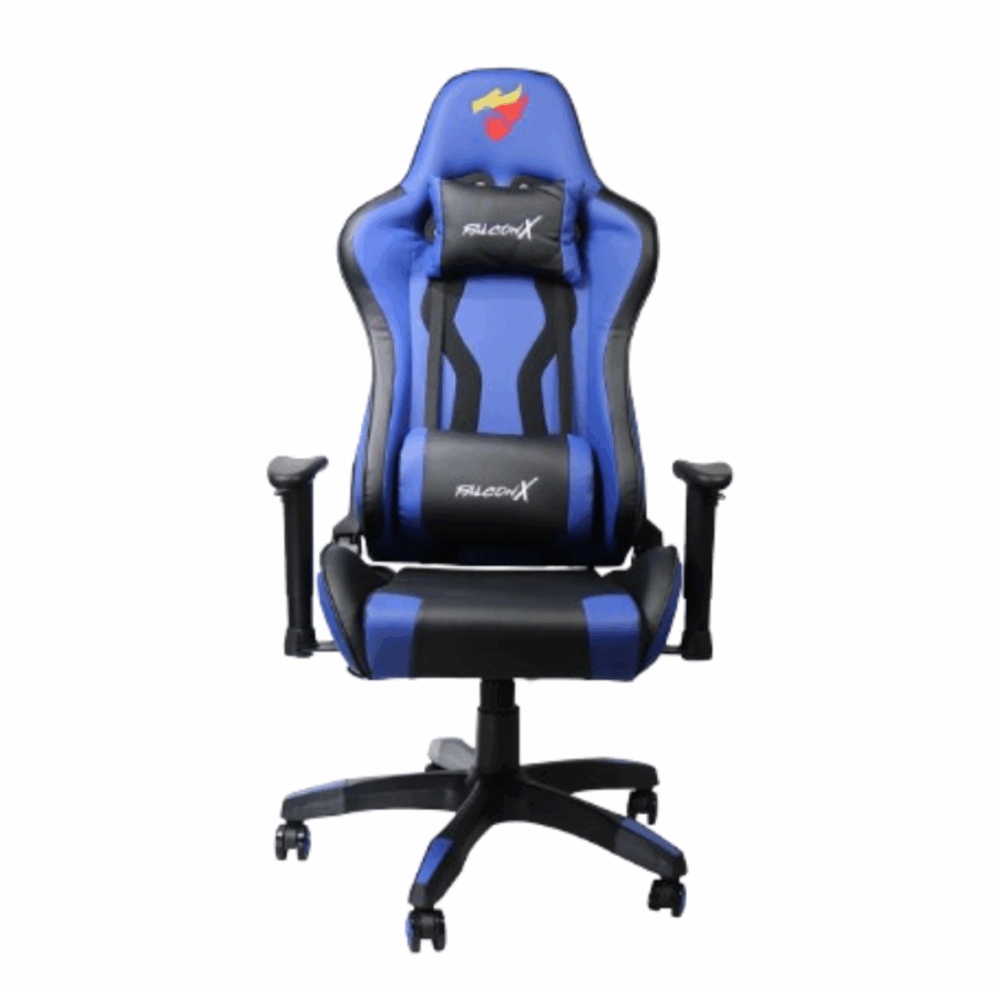 SILLA GAMER FALCONX SD-205 BLUE STORM BLUE BLACK