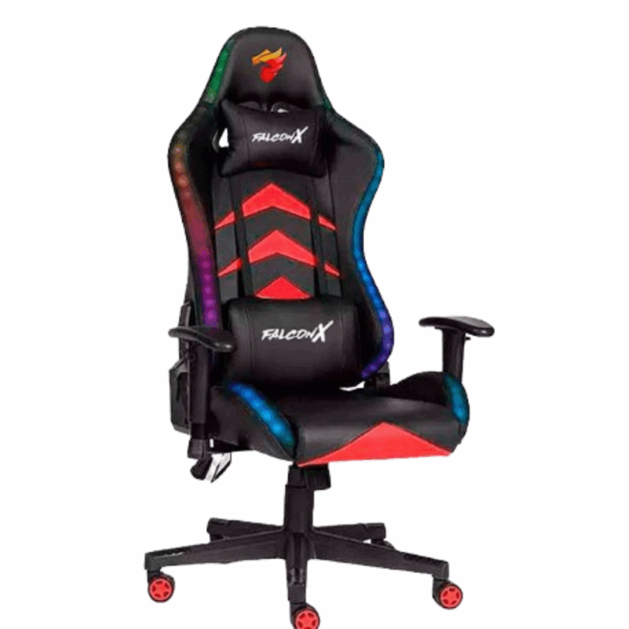 SILLA GAMER FALCONX RGB SPECTRA  BLACK RGB