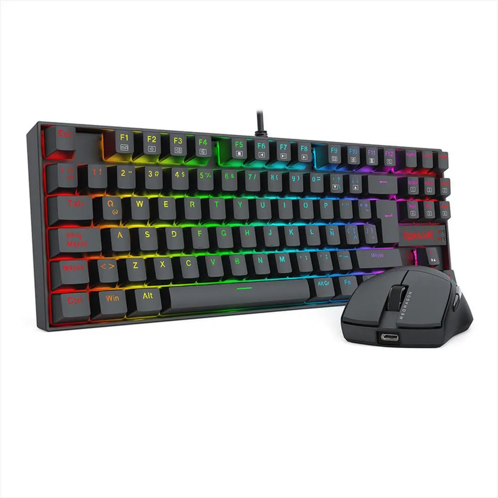 COMBO TECLADO Y MOUSE REDRAGON K552RGB - Imagen 2