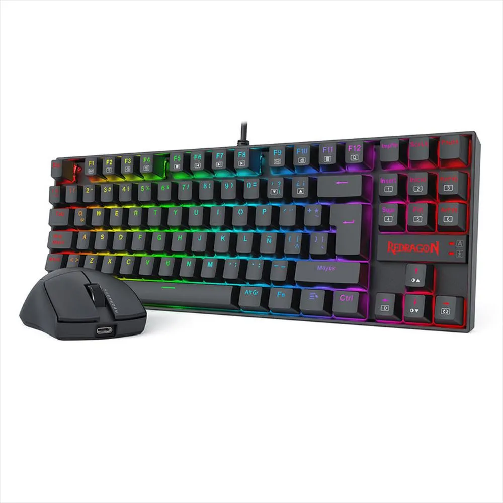 COMBO TECLADO Y MOUSE REDRAGON K552RGB - Imagen 3