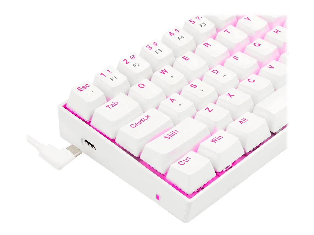 TECLADO REDRAGON DRAGONBORN WHITE K630W - Imagen 5