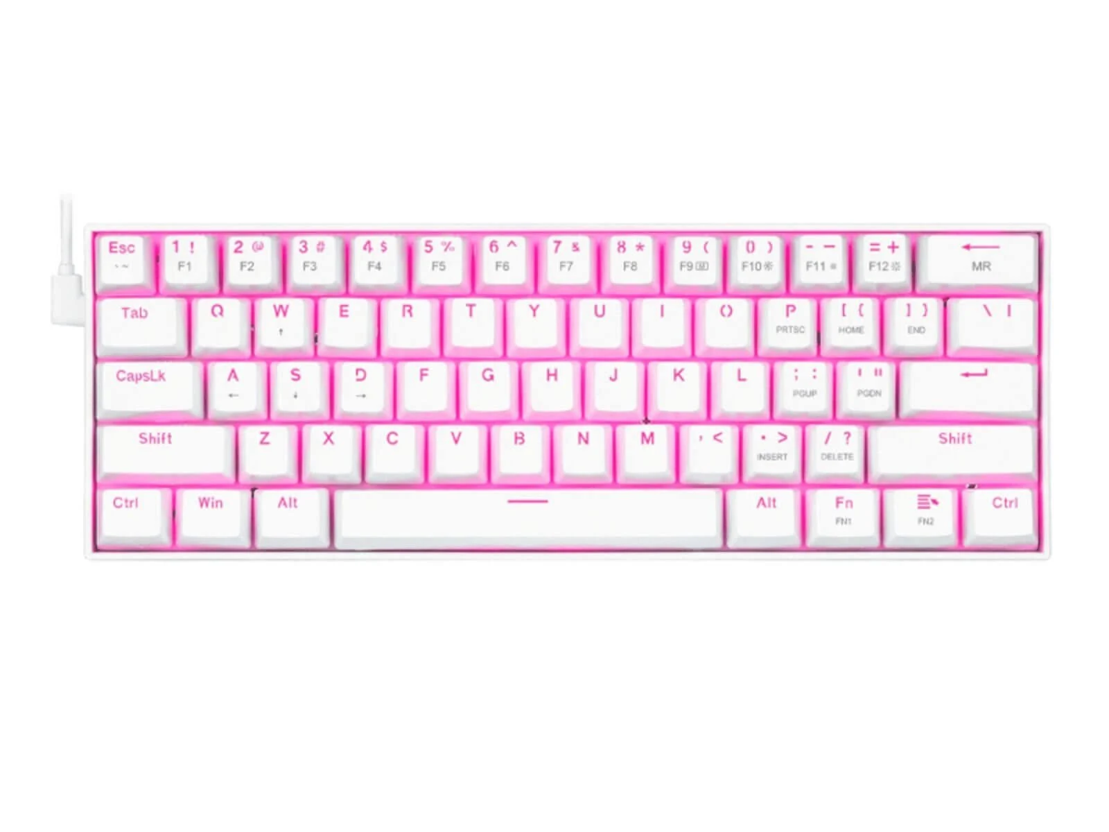 TECLADO REDRAGON DRAGONBORN WHITE K630W