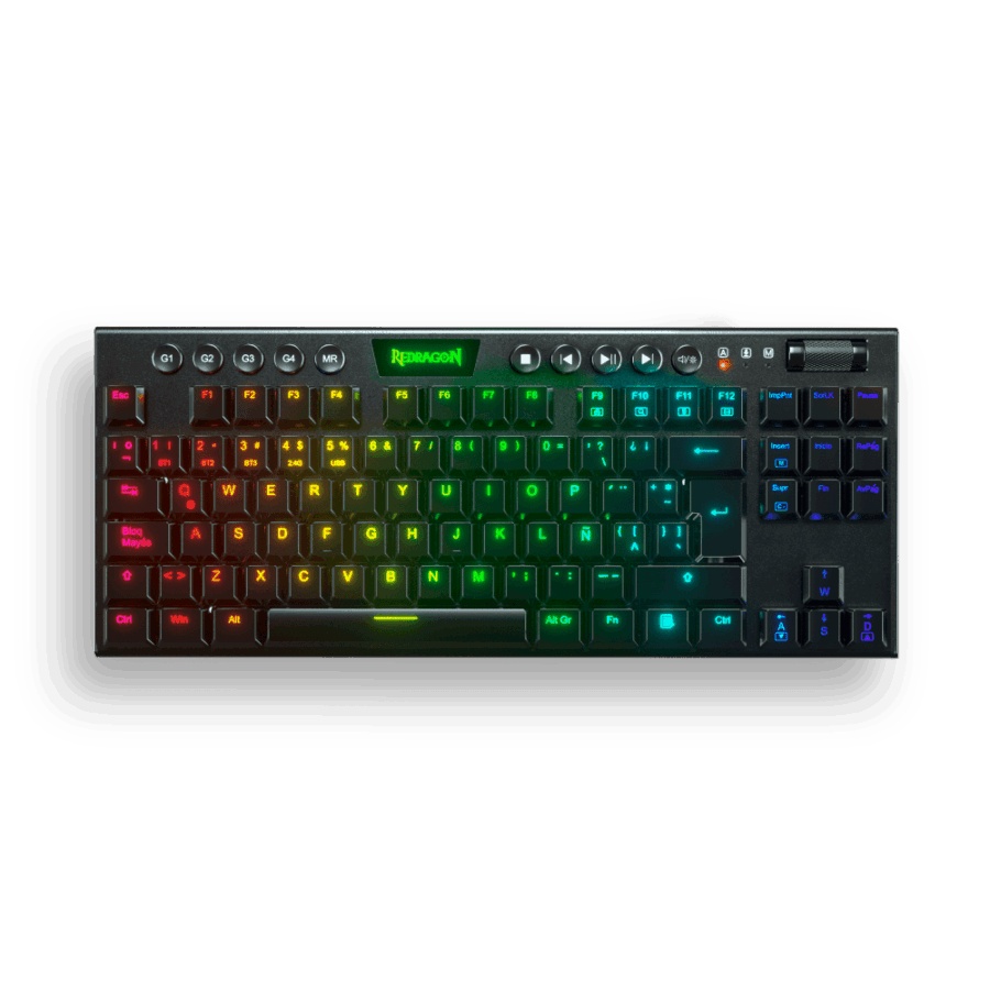 TECLADO REDRAGON HORUS TKL RED K621W-RGB