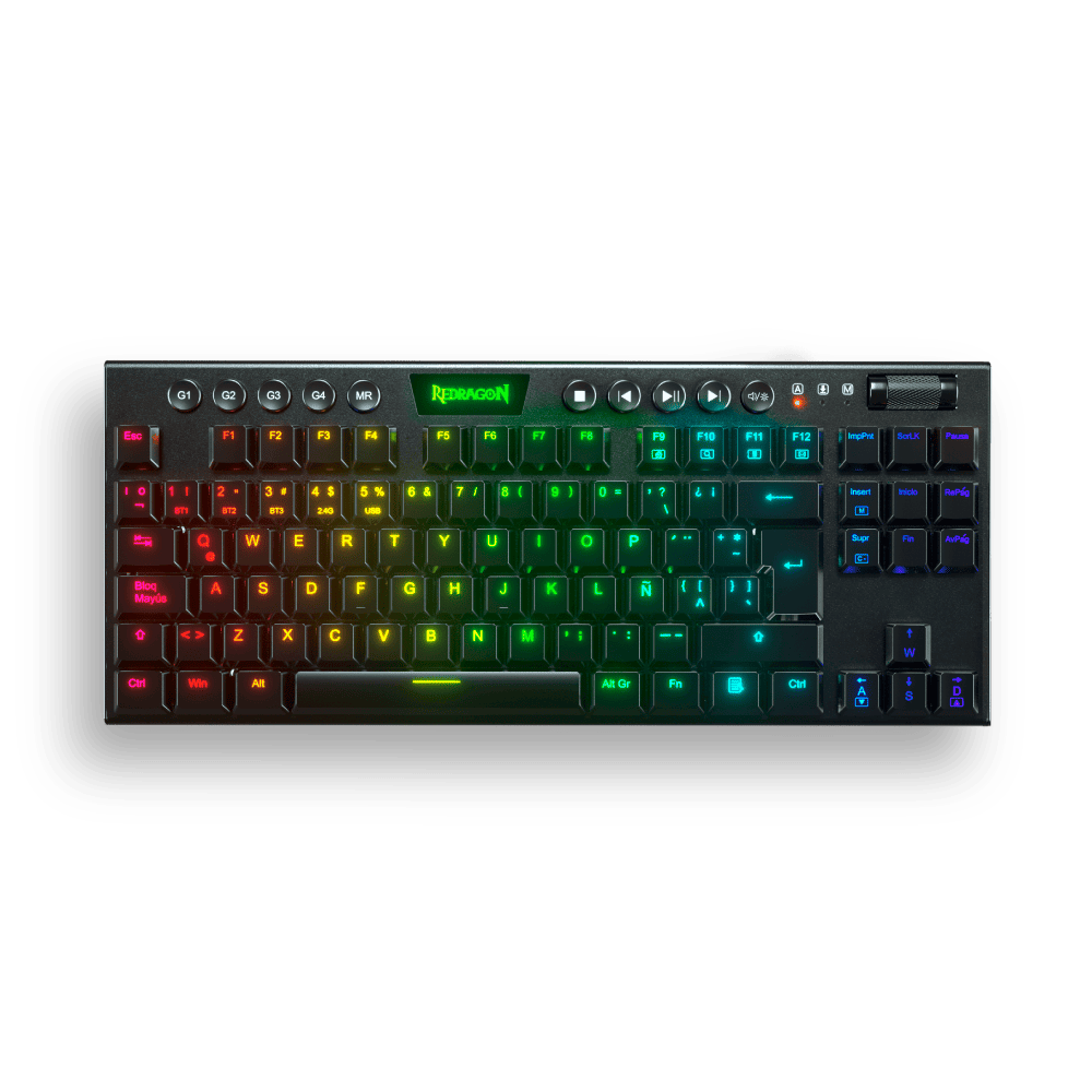TECLADO REDRAGON HORUS TKL RED K621W-RGB